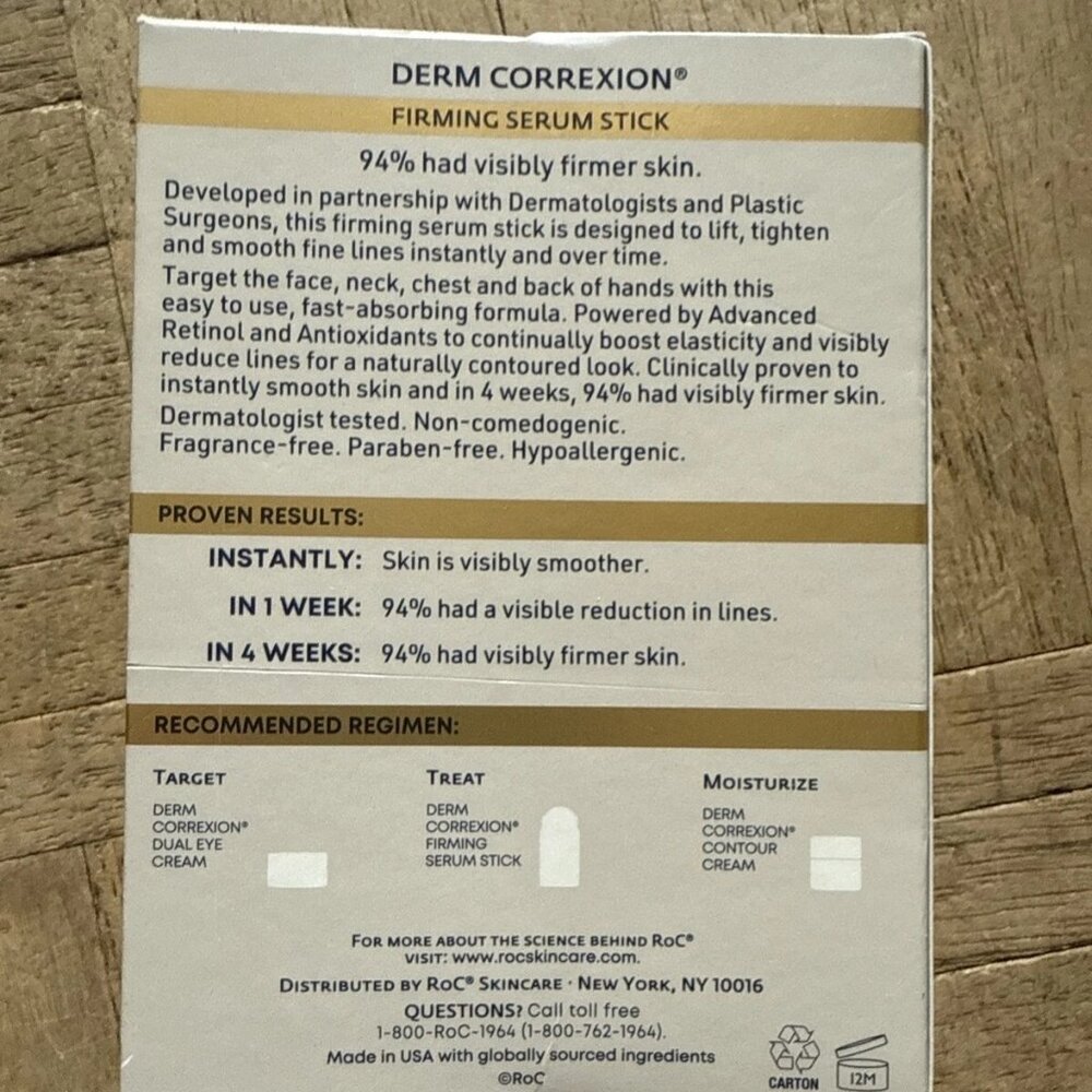 RoC  Derm Correxion Firming Serum Stick Advanced Retinol and Antioxidants 1 oz. - Picture 2 of 4